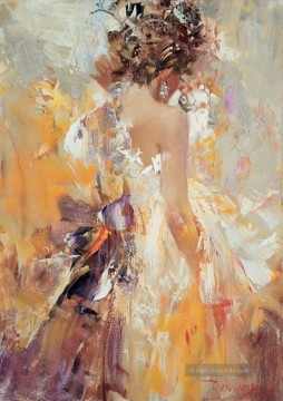 hüftlange figur jungen frau Ölbilder verkaufen - Hübsche Frau Isny 05 Impressionist